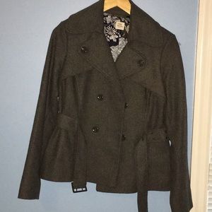 Old Navy gray pea coat